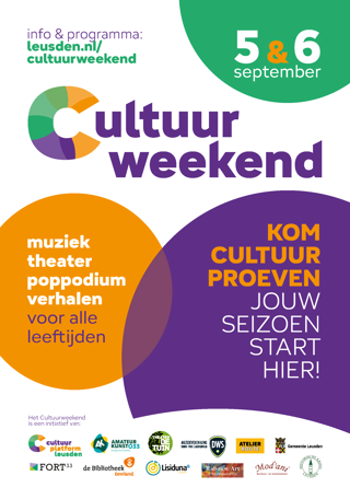 Cultuurweekend A5 Flyer 2026 Pagina 1